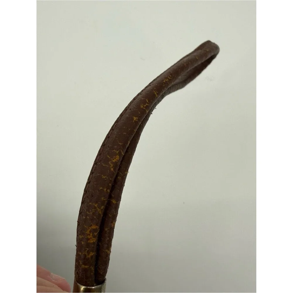 Unbranded Vintage Brown Faux Leather Clutch Bag Wristlet